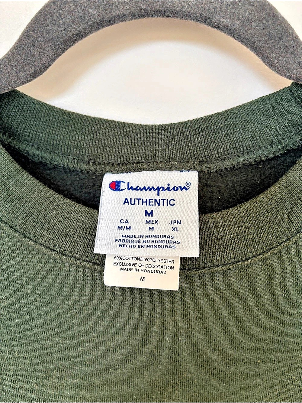 Champion Authentic Athleticwear 50/50 Crewneck Sweatshirt Green Men's Size